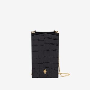 Alexander Mcqueen Skull Crossbody Phone Holder